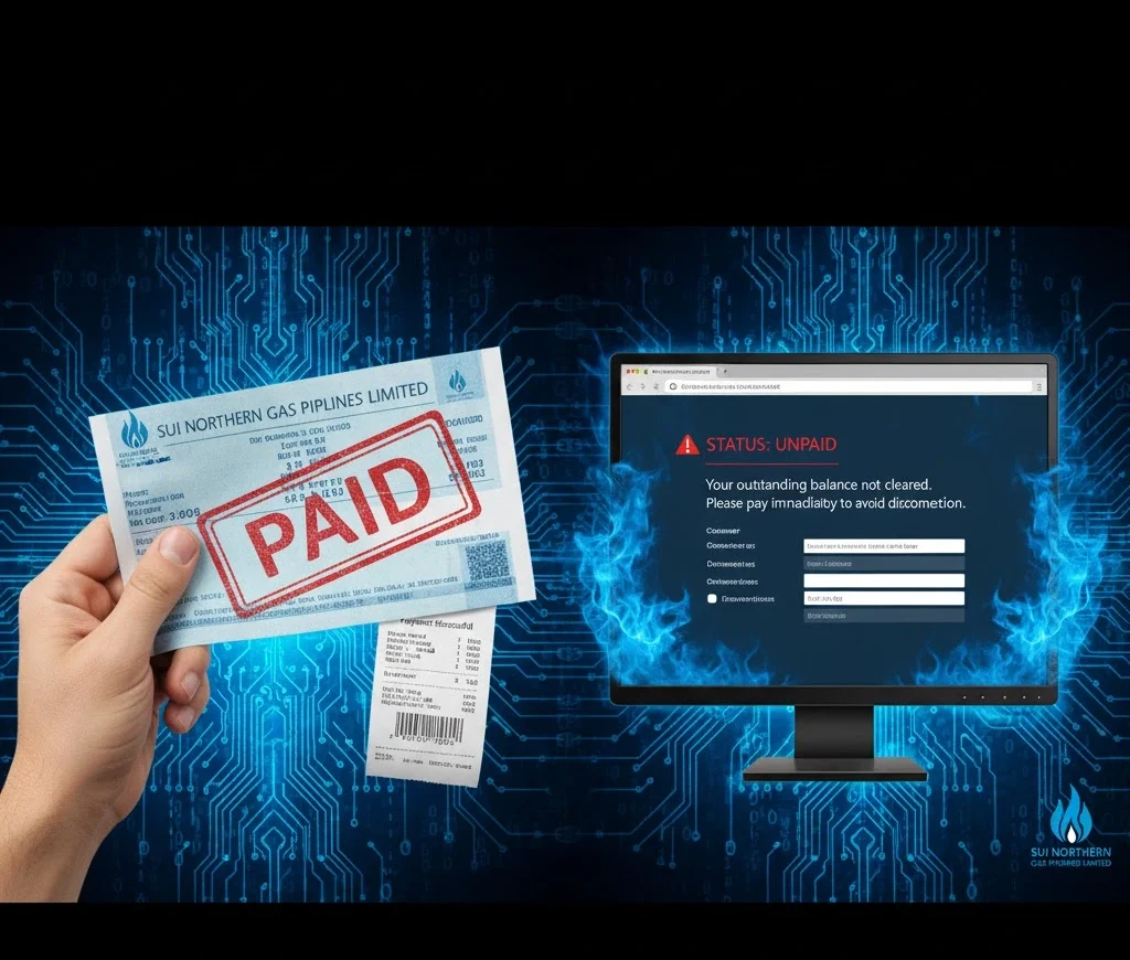 bill paid but still showing unpaid